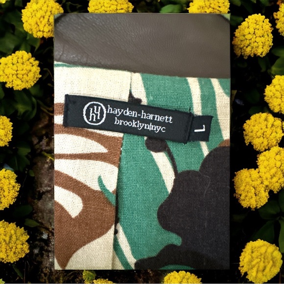 Hayden Hadnett - Brooklyn NYC Trench Coat (L) leather trim - cream cotton outer - Picture 7 of 8